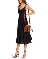 Anne Klein Covered Buckle Saddle Small Crossbody Bag