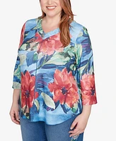 Alfred Dunner Plus Floral Top