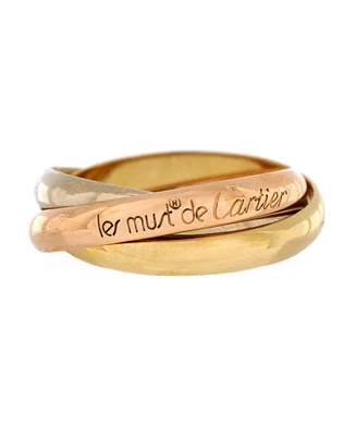 Pre-Owned Cartier Les Must de Cartier Trinity Ring 18K Tricolor Gold