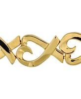 Pre-Owned Tiffany & Co. Paloma Picasso Loving Heart Bangle Bracelet 18K Gold