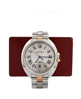 Pre-Owned Cartier Cle de Cartier Automatic Watch in Stainless Steel and Rose Gold 40mm