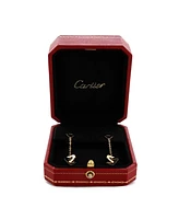 Pre-Owned Cartier Double Heart Drop Earrings 18K Rose Gold with 18K White Gold