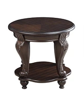 Espresso Living Room Coffee Table Set with End Side Tables (3-Piece)