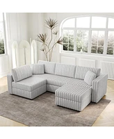U-Shaped Sofa with Ottoman: Comfort and Style for Every Room