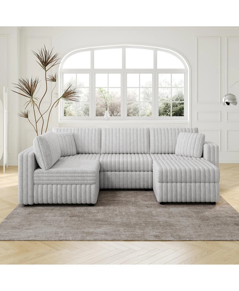 U-Shaped Sofa with Ottoman: Comfort and Style for Every Room