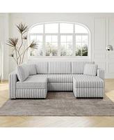 U-Shaped Sofa with Ottoman: Comfort and Style for Every Room