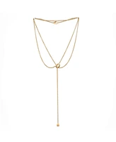 Pre-Owned Cartier Baby Trinity Drop Pendant Necklace 18K Tricolor Gold