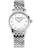 Frederique Constant Women's Swiss Slimline Mini Stainless Steel Bracelet Watch 25mm