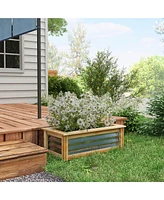 Reinforced Self-Draining Garden Bed for Lush Plant Growth