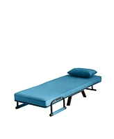 Convertible Sofa Bed for Adults: 5-in-1 Foldable Chair with Adjustable Backrest and Pillow