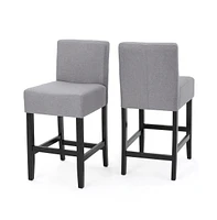 Elegant Comfort 26-Inch Counter Stools with Soft Upholstery (Set of 2)