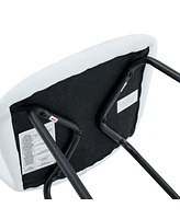 Luxury Minimalist Dining Chairs - Set of 4, Black Metal Legs