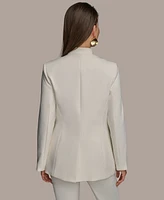 Donna Karan New York Women's Button Sleeve Blazer, Regular & Petite