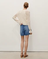 Mango Women's Denim Skorts