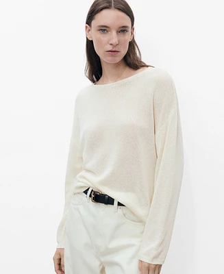 Mango Women's Boat-Neck Knitted Sweater