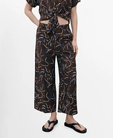 Mango Women's Printed Culotte Pants