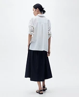 Mango Women's Flared Denim Skirts