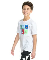 adidas Big Boy Short Sleeve Multi-Sport Grid Graphic T-Shirt