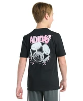 adidas Big Boy Short Sleeve Soccer Graphic T-Shirt