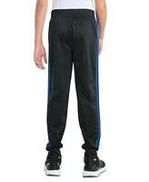 adidas Big Boys Elastic-Waistband 3-Stipe Tricot Jogger Pants