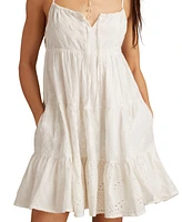 Lucky Brand Women's Cotton Patchwork Mix Mini Dress