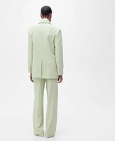Mango Women's Straight-Fit Suit Pants