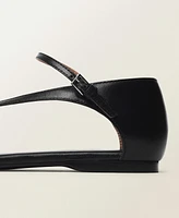 Mango Women's Leather Straps Sandals