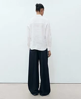 Mango Women's Linen Shirt