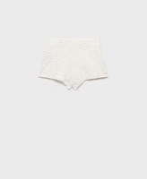 Mango Women's Crochet Straight-Fit Shorts