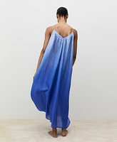 Mango Women's Degraded Effect Ramie Nightdress