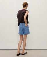 Mango Women's High-Rise Denim Shorts