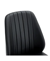 Black Pu Comfort Dining Chairs (Set of 8)