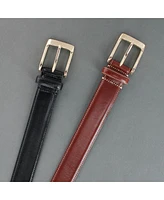 Trafalgar Men's Cornelius 35mm Cortina Leather Dress Belt