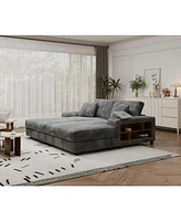Corduroy Convertible Sofa Bed: Modern Oversized Lounge Chair