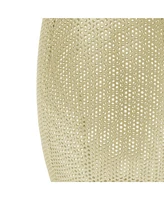 Round Metal Hollow Side Table