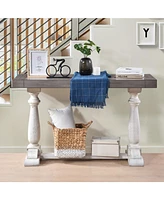 Sofa Tabe 30inch height pedestal table leg Farmhouse Design Retro Design Living room