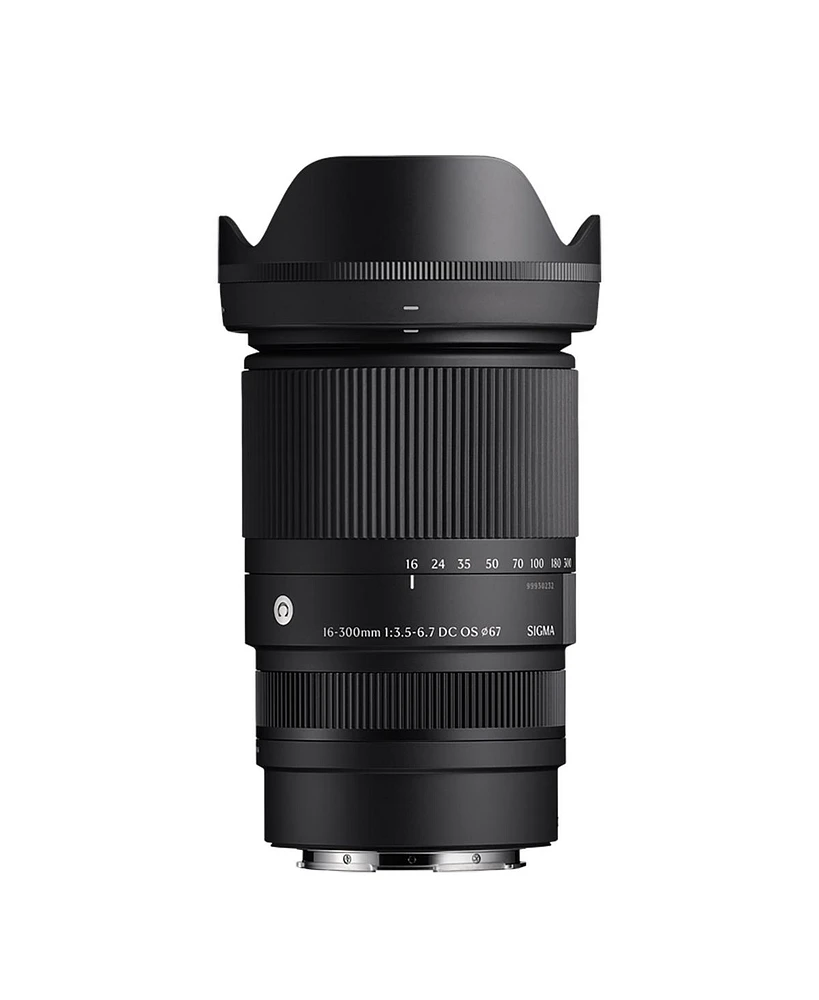 Sigma 16-300mm f/3.5-6.7 Dc Os Contemporary Lens for L Mount, Black