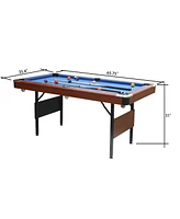 5.5' Folding Billiard Table with Accessories