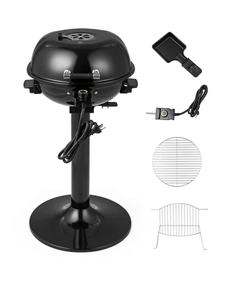 1600W Electric Bbq Grill with Removable Non-Stick Warming Rack