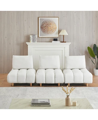 inches long, Teddy Sofa Fabric, with spacious and comfortable seats