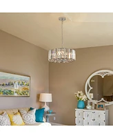 Modern Crystal Chandelier for Living-Room Round Cristal Lamp Luxury Home Decor Light Fixture
