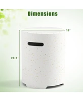 Propane Tank Cover Table with Side Handles and Protective Cover