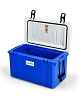 58 Quart Leak-Proof Portable Cooler Ice Box for Camping-Blue