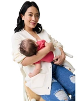 Ingrid + Isabel Maternity Button Front Cardigan Sweater Cream L