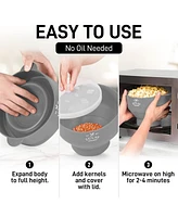 Collapsible Popcorn Maker with Lid