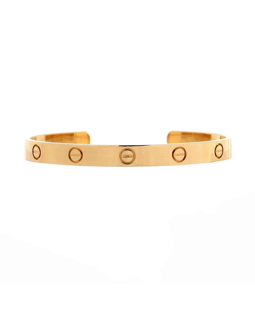 Pre-Owned Cartier Love Cuff Bracelet 18K Gold