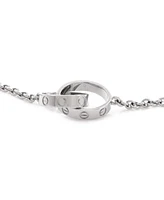 Pre-Owned Cartier Love Interlocking Bracelet 18K White Gold