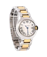Pre-Owned Cartier Ballon Bleu de Cartier Quartz Watch in Stainless Steel and Gold 28mm