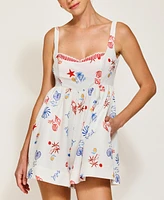 Line & Dot Women's Reeta Sweetheart-Neck Romper