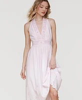 Avec Les Filles Women's Embroidered Cotton Midi Dress